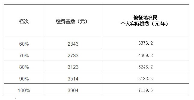 梧州2015年灵活就业人员及被征地农民社保缴费标准